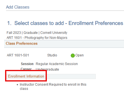 Check under the heading "Enrollment Dates"