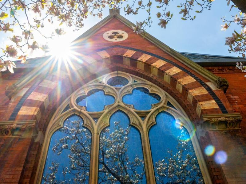 Sage Chapel on a sunny day.